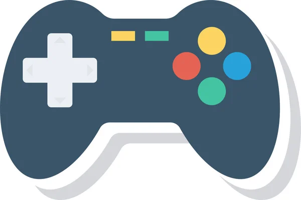 Control Control Gamecontrol Icono Del Controlador Juegos Estilo Plano — Archivo Imágenes Vectoriales