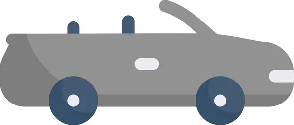 Automobile Cabriolet Icona Convertibile Veicoli Modi Categoria Trasporto — Vettoriale Stock