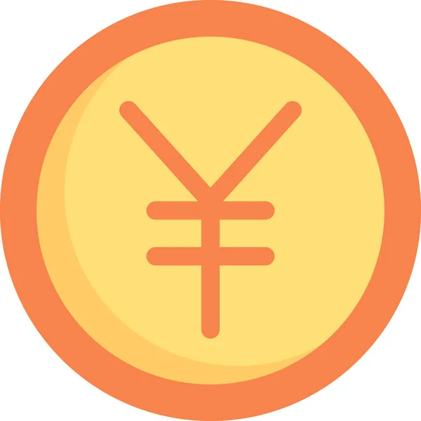 Business Currency Economy Icon Flat Style — Stock Vector