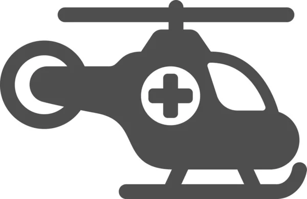Icône Hélicoptère Icône Numérique — Image vectorielle