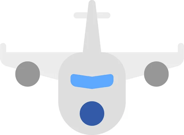 Airplane Flight Holiday Icon Flat Style — Stock Vector