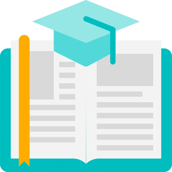 Line Apprendimento Learning Icona Dell Istruzione Pieno Stile Contorno — Vettoriale Stock