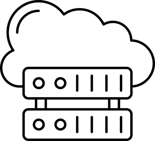 Иконка Базы Данных Сервера — стоковый вектор