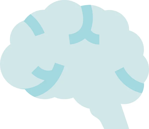 Ícone Anatomia Cérebro Mente —  Vetores de Stock