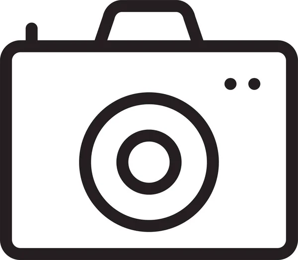 Ikona Zařízení Pro Digitalizaci Fotoaparátu Stylu Osnovy — Stockový vektor