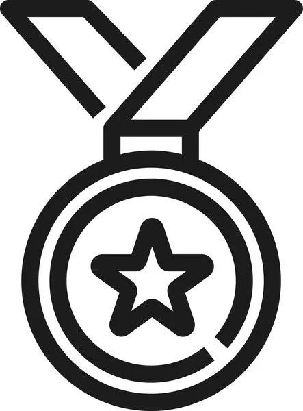 Award Champion Competition Icon Outline Style — Stock Vector