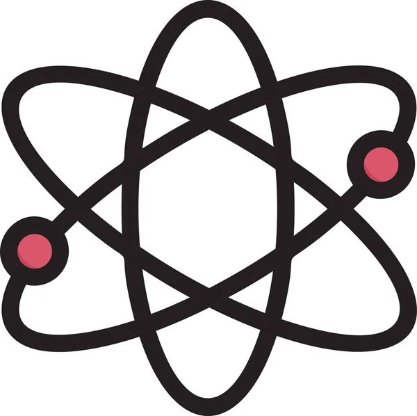 Atome Éducation Connaissance Icône — Image vectorielle