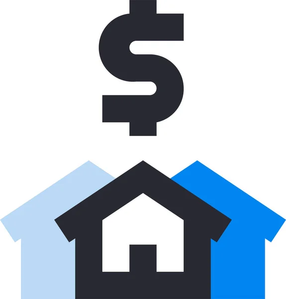 Real Estate House Property Icon — Stock vektor