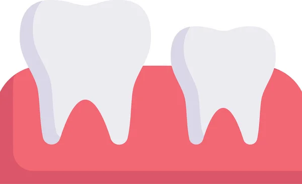 Icono Dentista Cuidado Dental Deciduo — Vector de stock