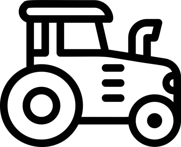 Иконка Сельскохозяйственной Автомобильной Фермы Категории Транспортные Средства Виды Транспорта — стоковый вектор