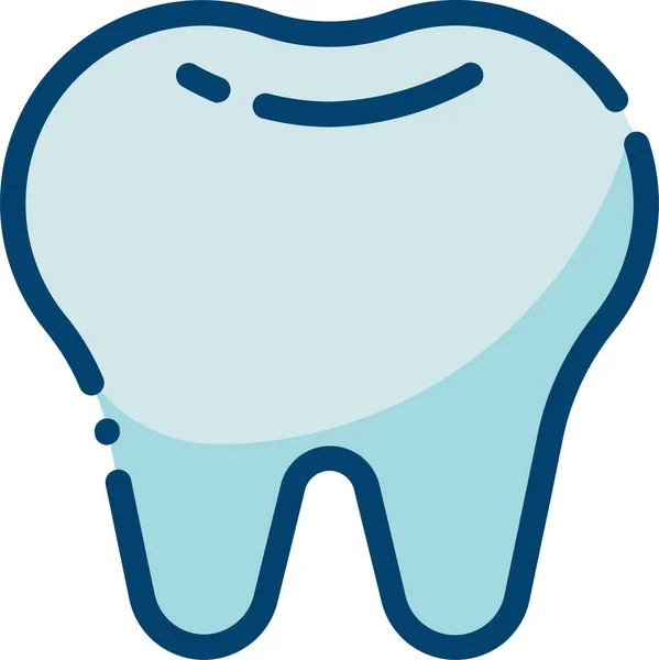 Κλινική Οδοντιατρική Φροντίδα Εικονίδιο Οδοντίατρος Στυλ Γεμάτο Περίγραμμα — Διανυσματικό Αρχείο