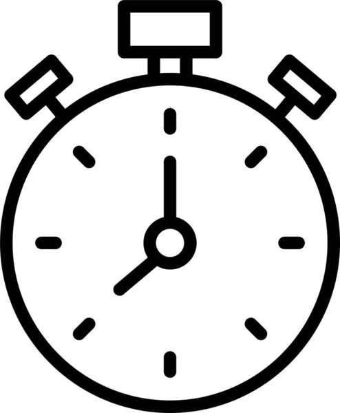 Reloj Despertador Icono Del Reloj — Vector de stock