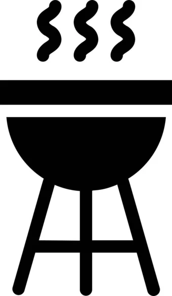 Barbecue Bbq Grill Pictogram Het Voorjaar Categorie — Stockvector