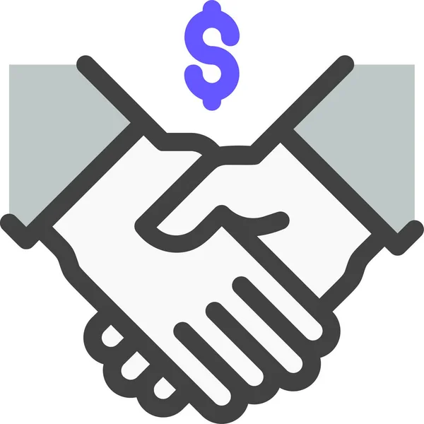 Εικονίδιο Χρηματοδότησης Επιχειρήσεων Crowdfunding — Διανυσματικό Αρχείο
