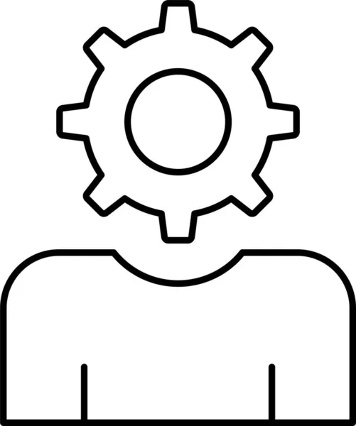 Avatar Configureren Voorkeur Pictogram — Stockvector