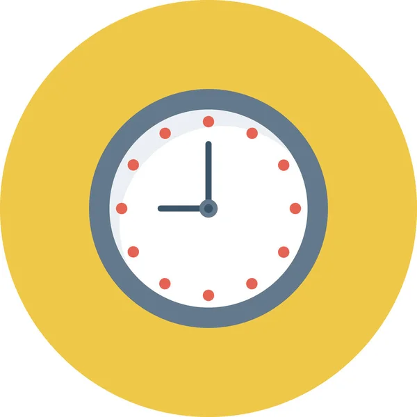 Despertador Reloj Minuto Icono Estilo Plano — Archivo Imágenes Vectoriales