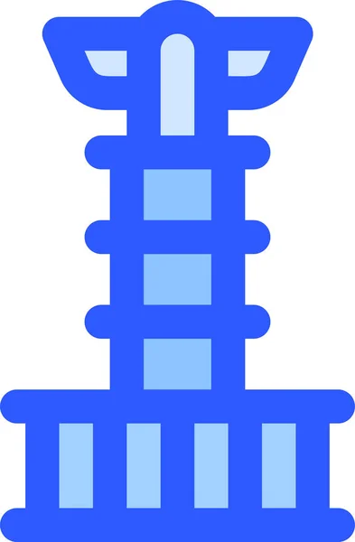 Landmark Monument Building Icon — 图库矢量图片