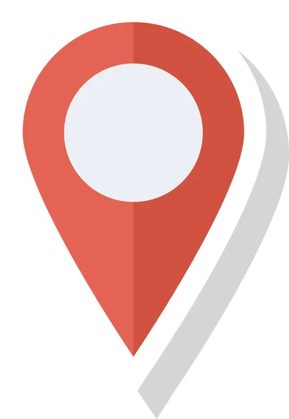 Icône Carte Localisation Gps Dans Style Plat — Image vectorielle