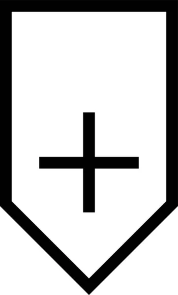 Lesezeichen Symbol Umrissstil Hinzufügen — Stockvektor