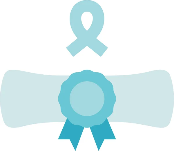 Icono Certificado Donación Caridad — Vector de stock