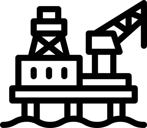 Industria Manifatturiera Icona Della Fabbrica — Vettoriale Stock