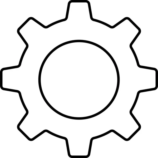 Cog Repair Setting Icon Outline Style — Stock vektor