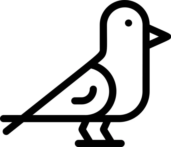 Vogel Huwelijksreis Liefde Pictogram Liefde Romantiek Categorie — Stockvector