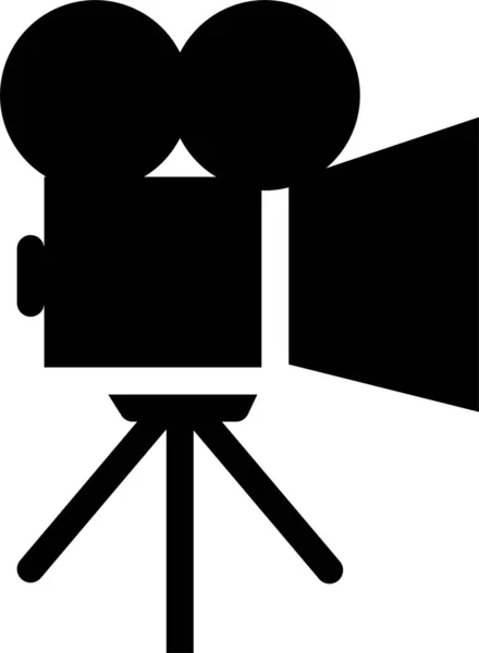 Значок Язку Фотоапарата Суцільному Стилі — стоковий вектор