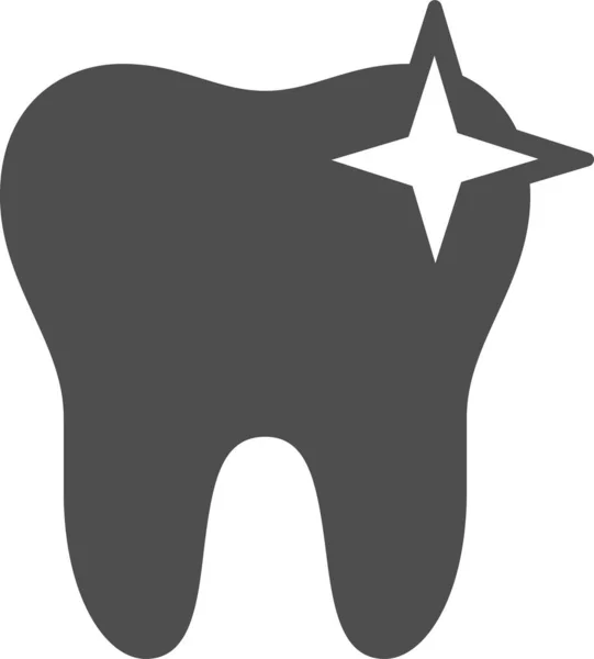 歯のホワイトニング歯のアイコン — ストックベクタ