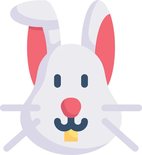 Icona Uovo Coniglietto Giorno Pasqua Nella Categoria Pasqua — Vettoriale Stock