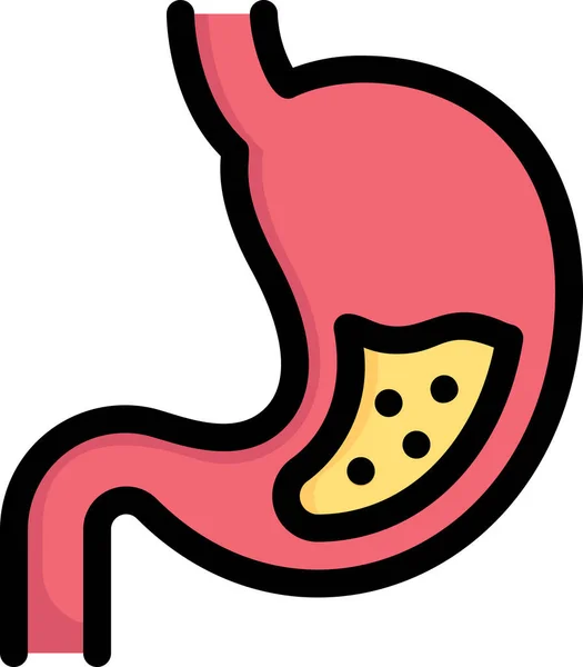 Anatomy Biology Digestion Icon — Stock Vector