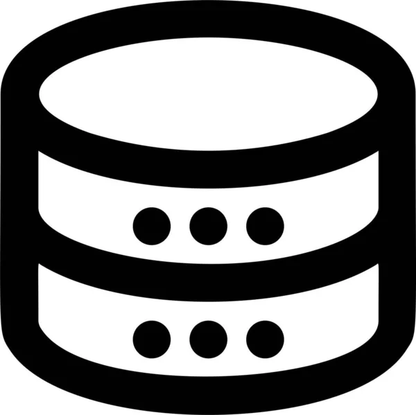 Webseite Hosting Server Datenbank Symbol — Stockvektor