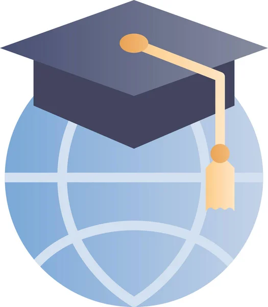 Escuela Educación Aprendizaje Icono — Vector de stock