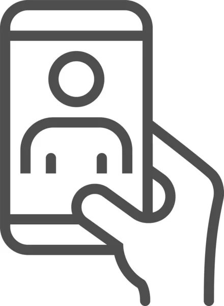 Hand Phone Mobile Phone Icon — Stock vektor