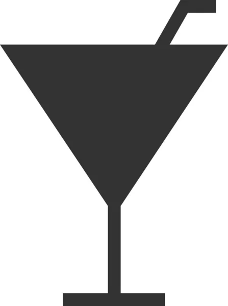 Икона Десертных Напитков Плоском Стиле — стоковый вектор