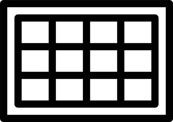 Icône Gel Cube Froid Dans Style Contour — Image vectorielle
