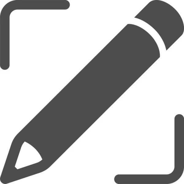 Ołówek Napisać Wiadomość Pisząc Ikonę — Wektor stockowy