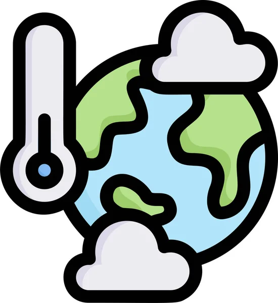 Икона Экологии Дня Земли Категории Экология Экология — стоковый вектор