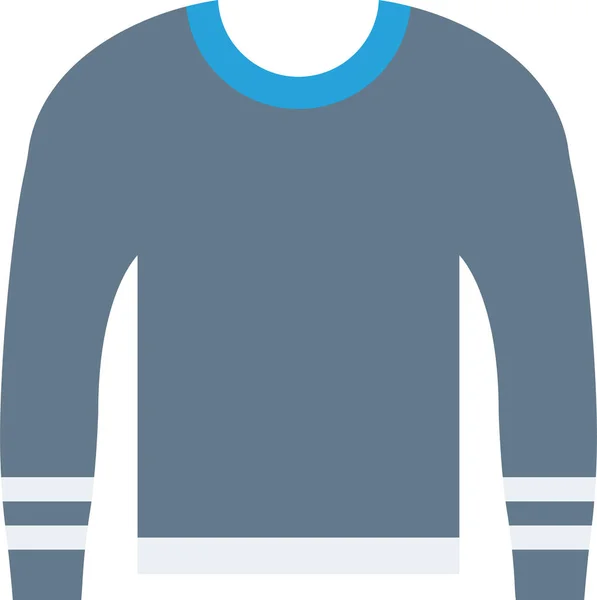 Jersey Ropa Icono Camisa Estilo Plano — Vector de stock