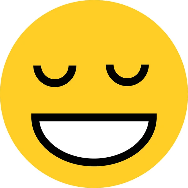 Emoji Emoção Ícone Essencial Estilo Plano —  Vetores de Stock