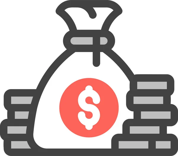 Online Money Service Payment Finance Icon Στυλ Πλήρους Περιγράμματος — Διανυσματικό Αρχείο
