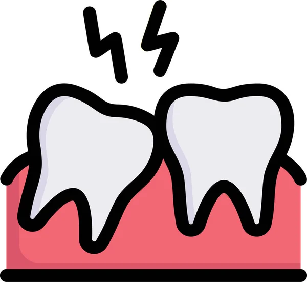 Cuidado Dental Dentista Icono Odontología — Archivo Imágenes Vectoriales
