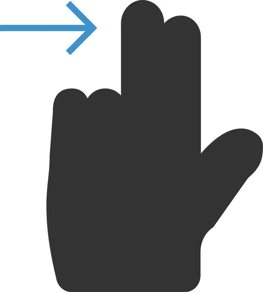 Gesture Horizontal Nextscreen Icon Flat Style — Stock Vector