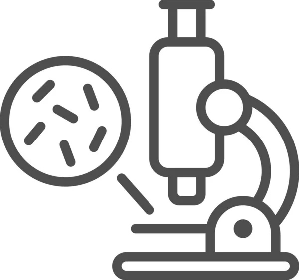 Laboratory Microscope Petri Dish Icon Hospitals Healthcare Category — Stock vektor