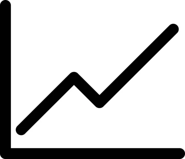 Gráfico Finanças Gráfico Ícone Gráfico Estilo Sólido — Vetor de Stock