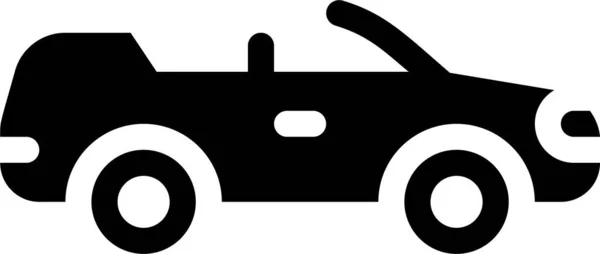 Automotive Convertible Machine Icon Vehicles Modes Transportation Category — 图库矢量图片