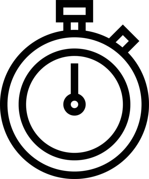 Clock Countdown Hourglass Icon Outline Style — Stock vektor