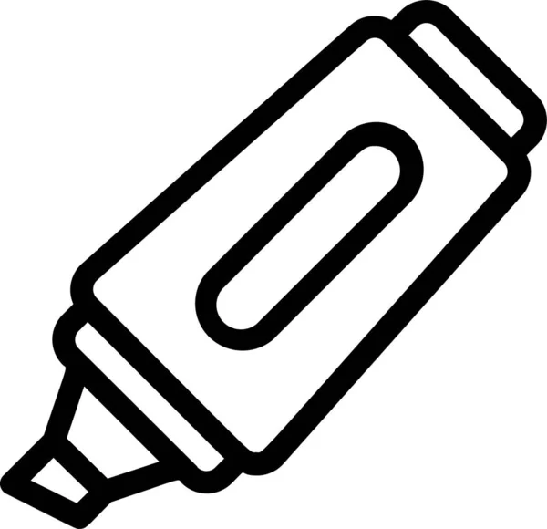 Unternehmen Textmarker Symbol — Stockvektor