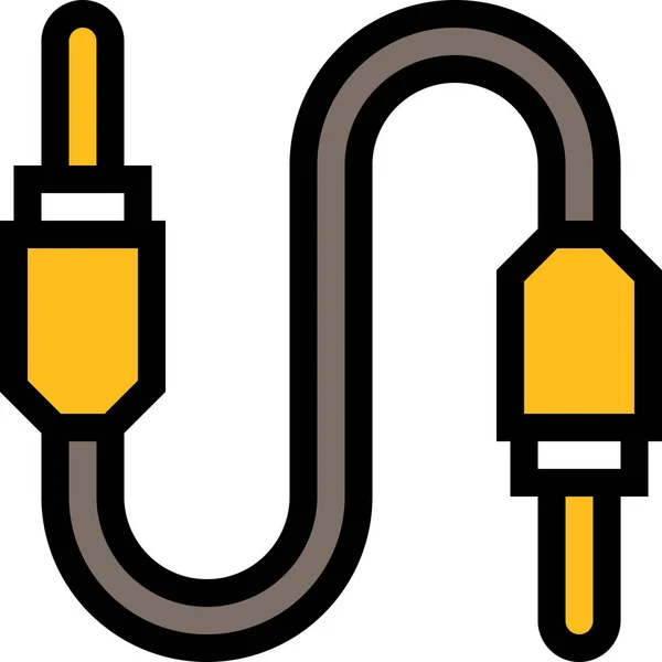 Computer Hardware Parts Icon Filled Outline Style — Stock vektor