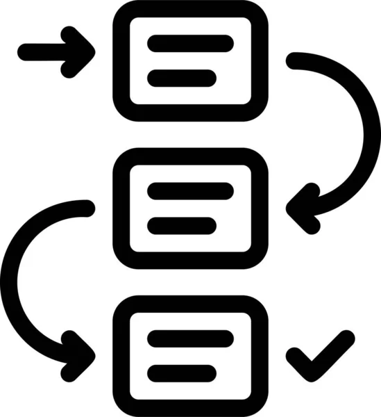 Icono Gestión Industrias Comerciales — Archivo Imágenes Vectoriales